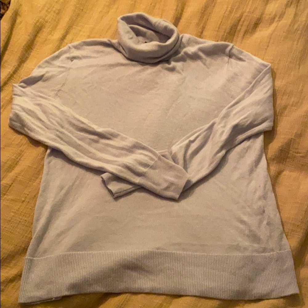 Light Blue Zara Wool Turtleneck